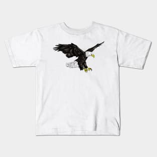 Bald Eagle Print Kids T-Shirt